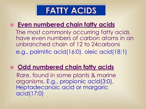 odd chain fatty acids examples